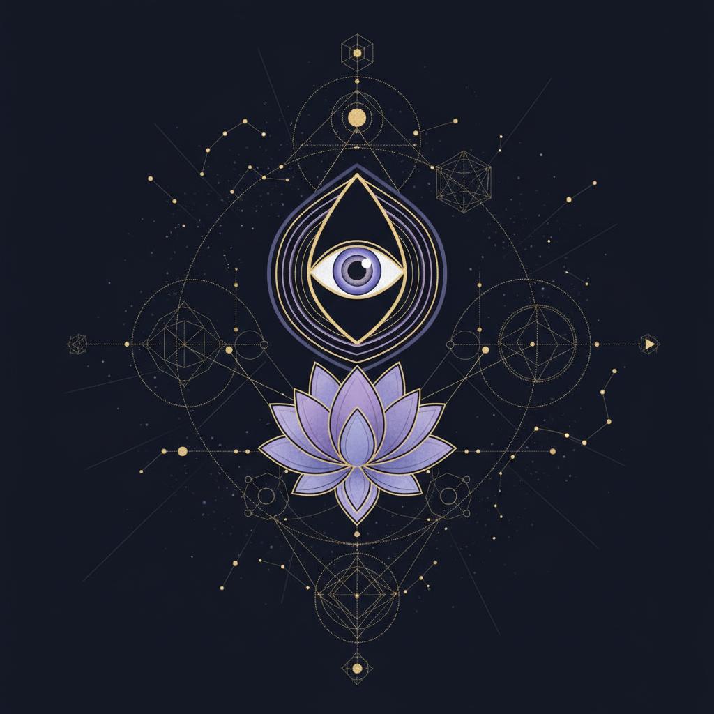 111、222、333などの数字が並ぶ、光り輝くスピリチュアルなイメージ