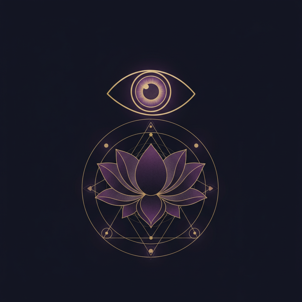 瞑想しながら数字のメッセージを受け取るイメージ、静かな光の中でたたずむ人物