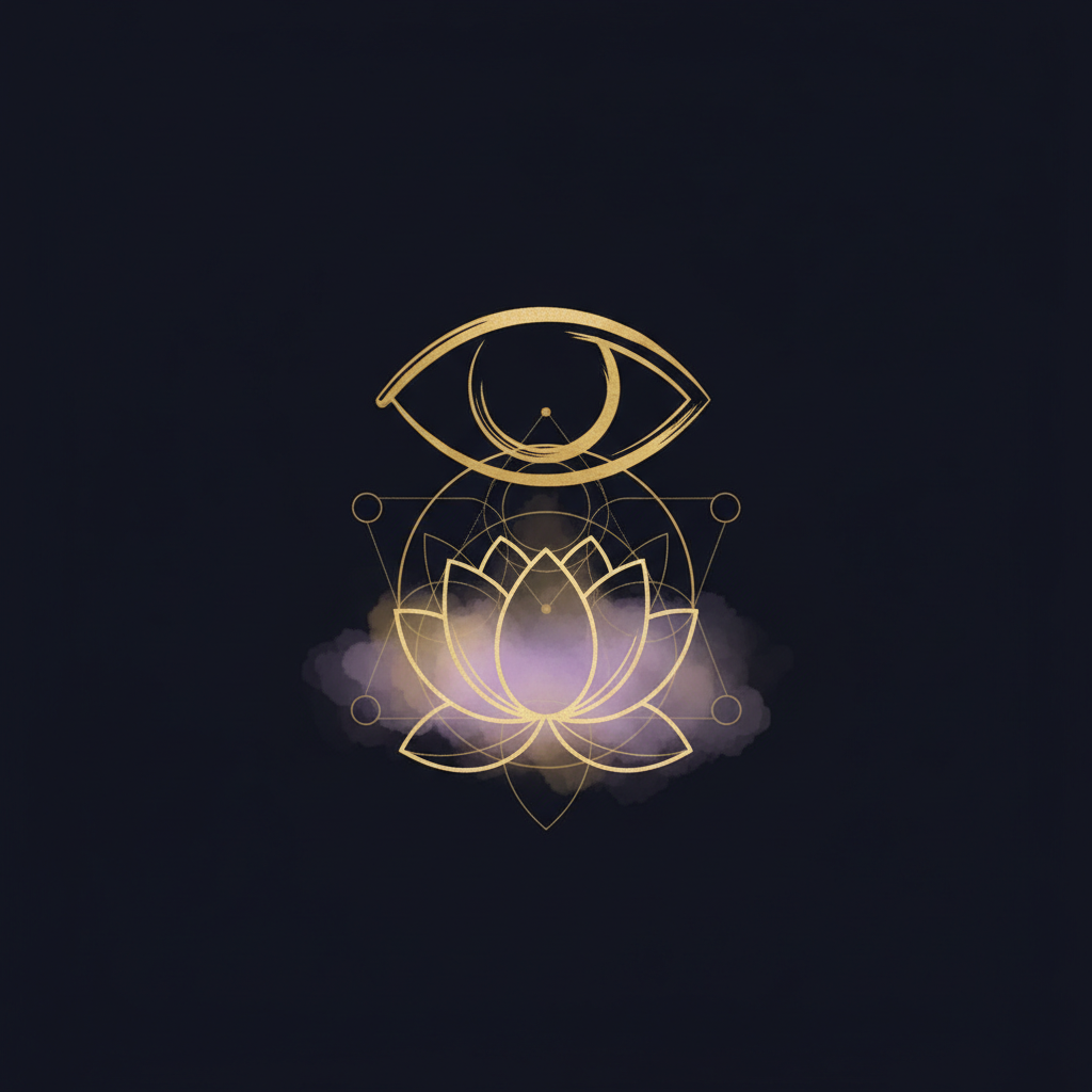 自分のオーラを感じるための瞑想をする女性のイメージ