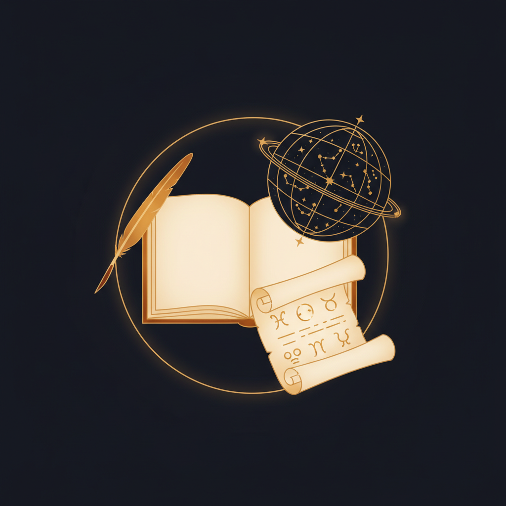 バースチャートの全体像を示す円形の星図