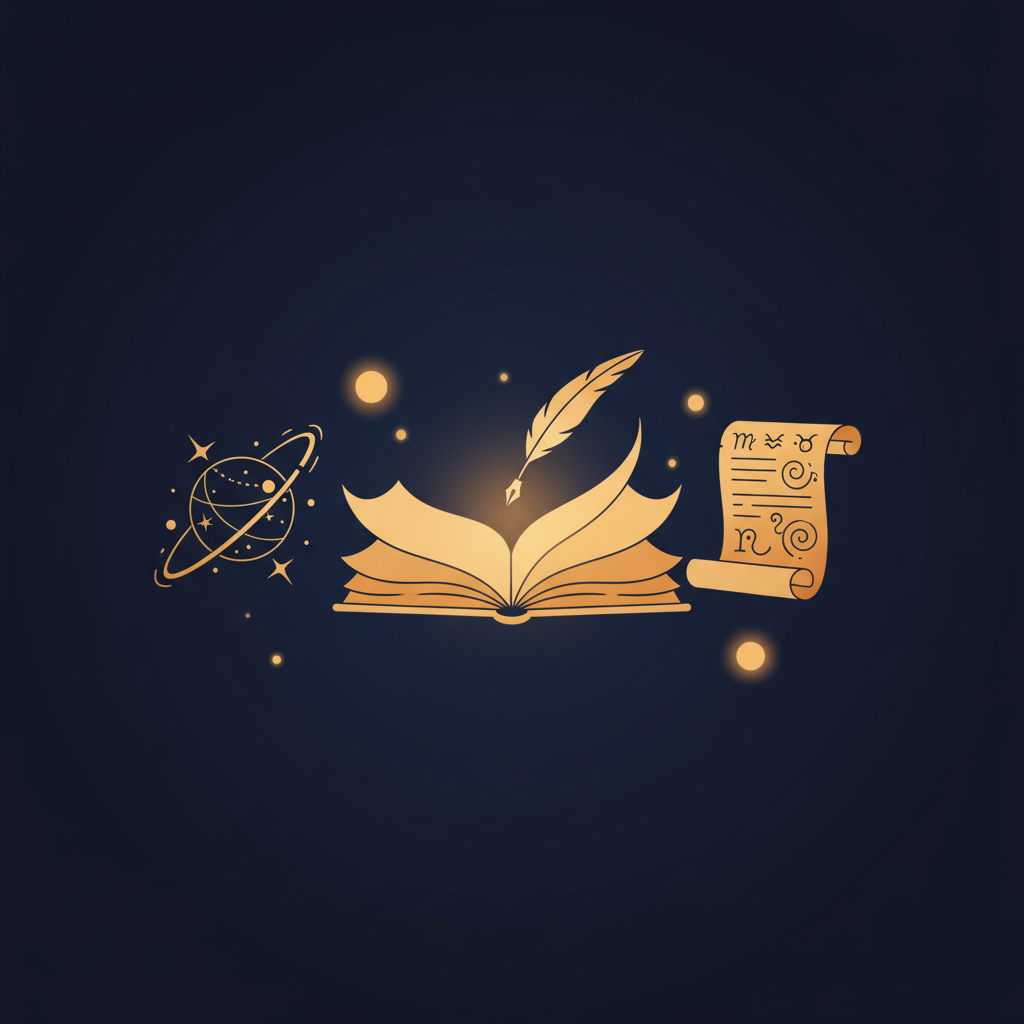 10天体それぞれのシンボルマークを並べたイラスト