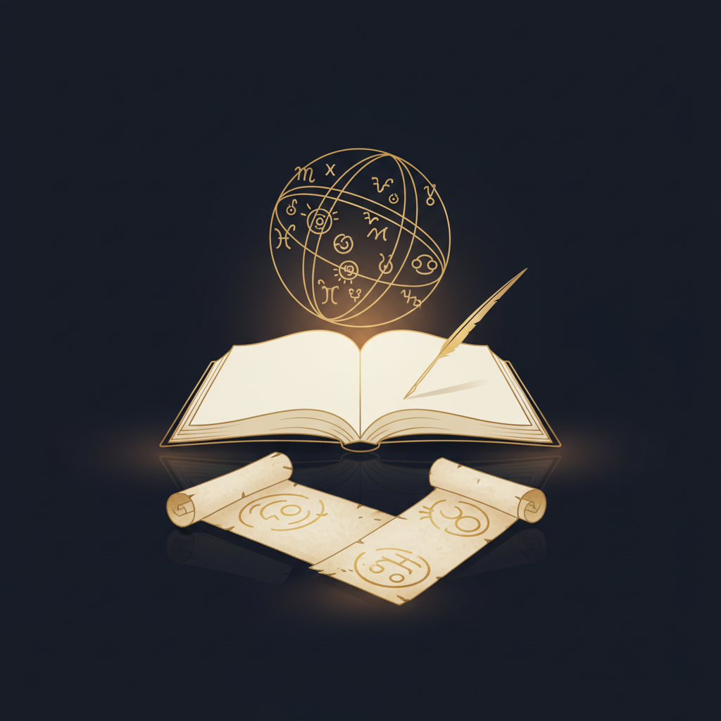 夜空の星座とバースチャートを重ねたイメージ