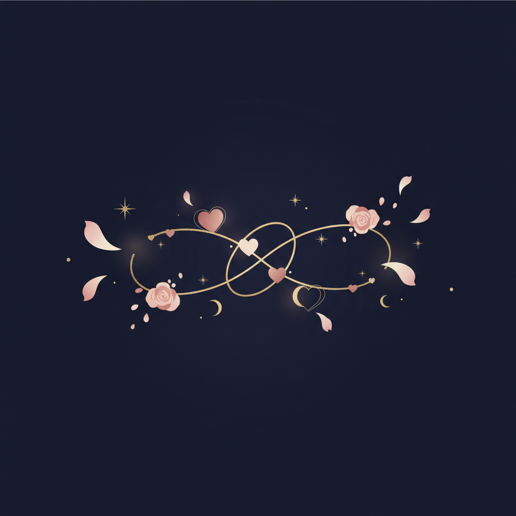 夜明けの空と一本道のイメージ