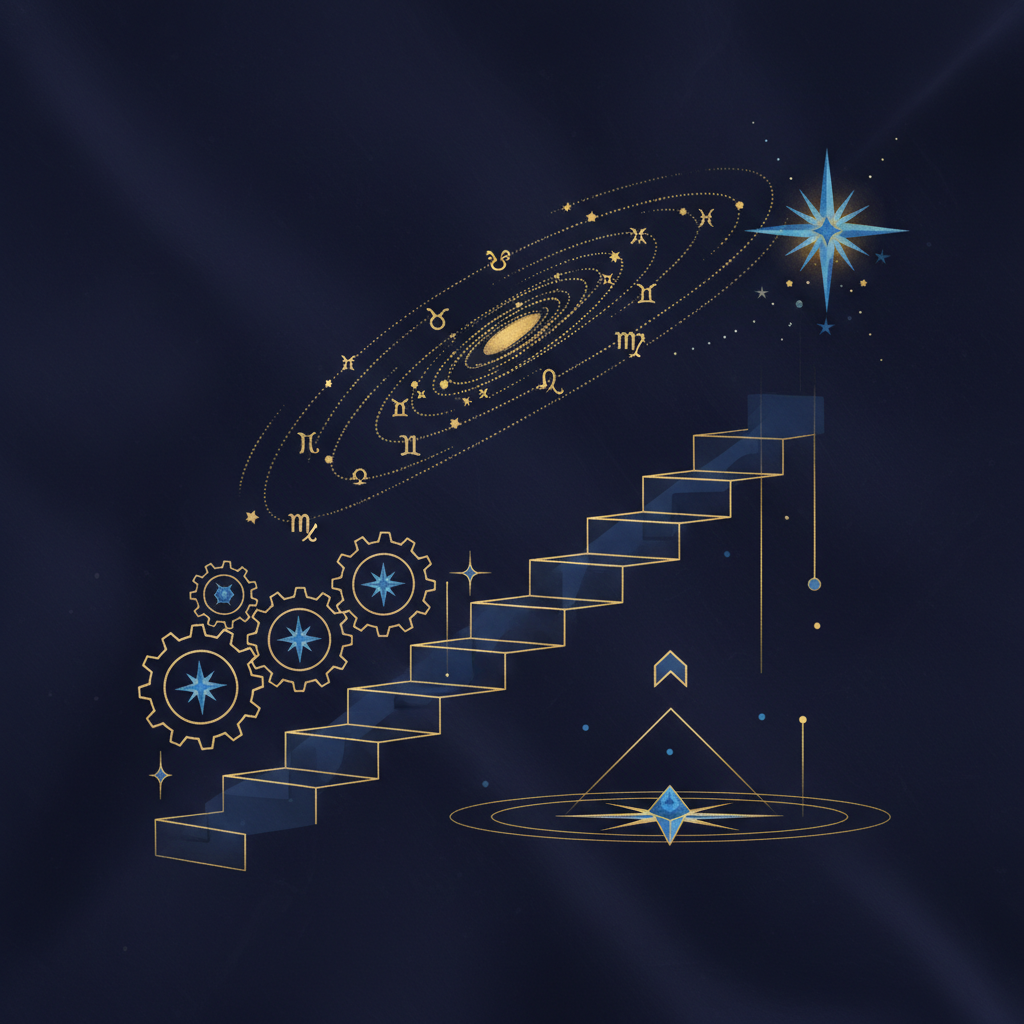 星座ごとの回復イメージ、カラフルな星座のシンボルが並ぶ