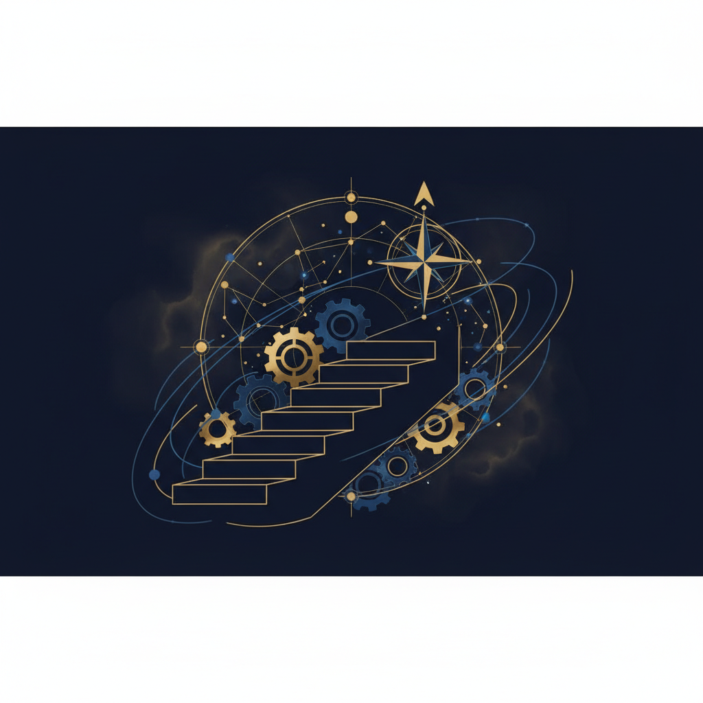 タロットカードと星空のイメージ