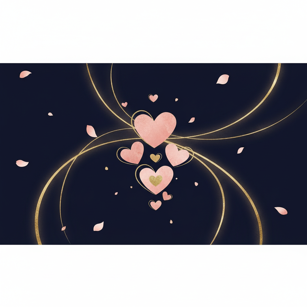 星座と恋愛の関係を表す夜空のイメージ