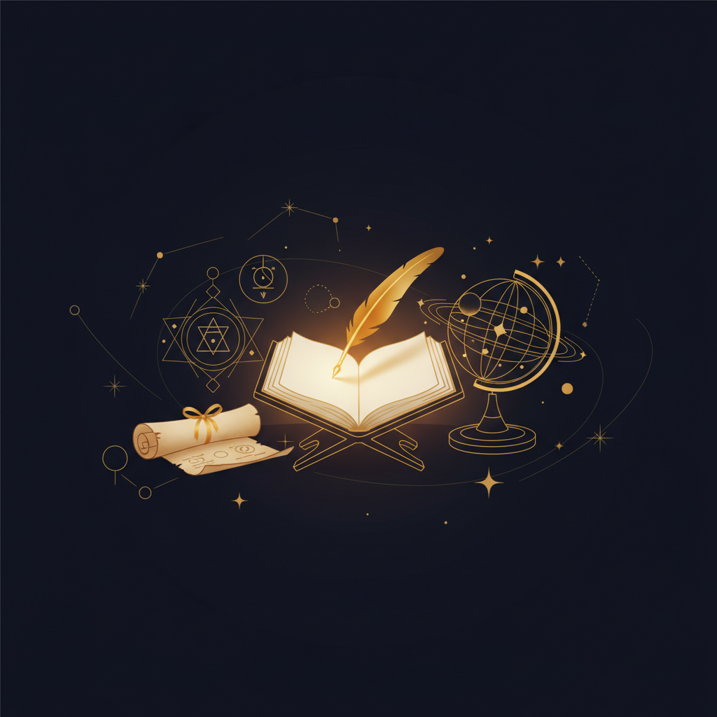 コンポジットチャートで特に注目すべき天体とハウスを示す占星術のイメージ