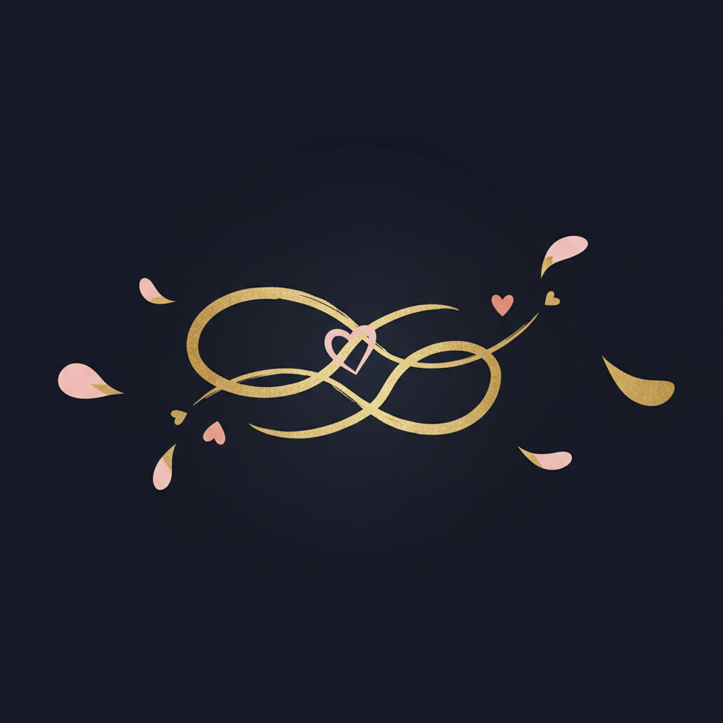 プロフィール画面を眺める女性のイメージ、温かい室内のカフェ風景