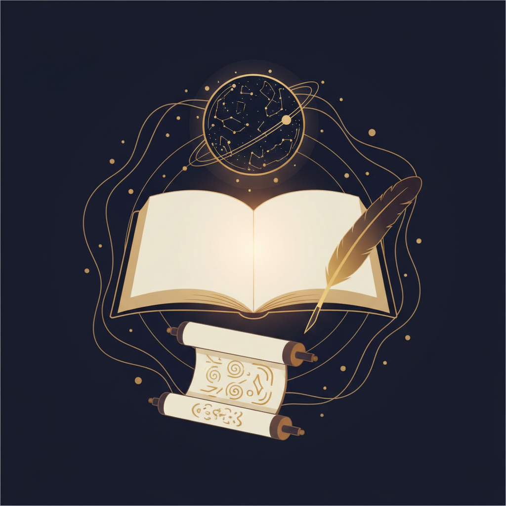 占いの役割を示す星と光のイメージ