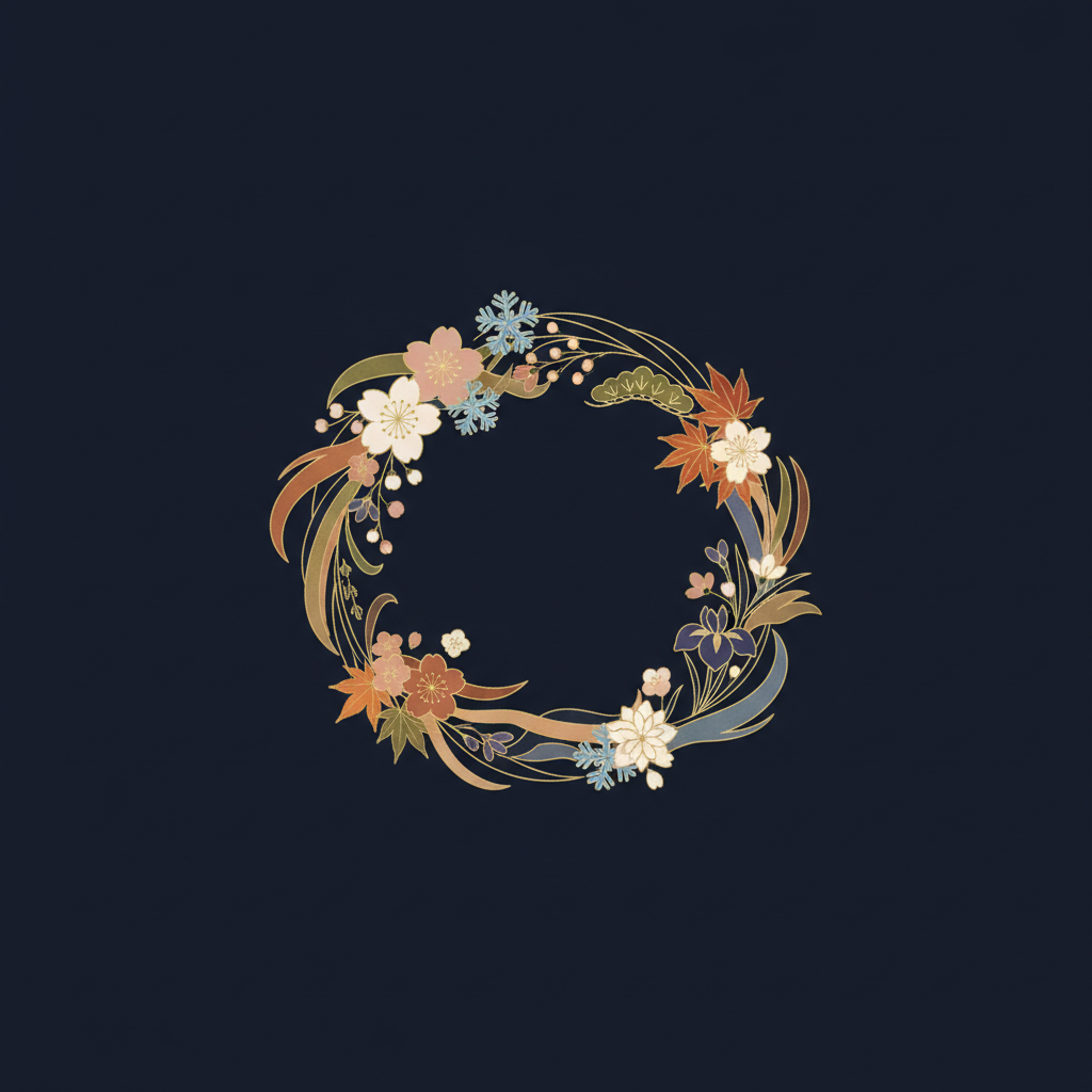 九星気学の方位盤と星のイメージ