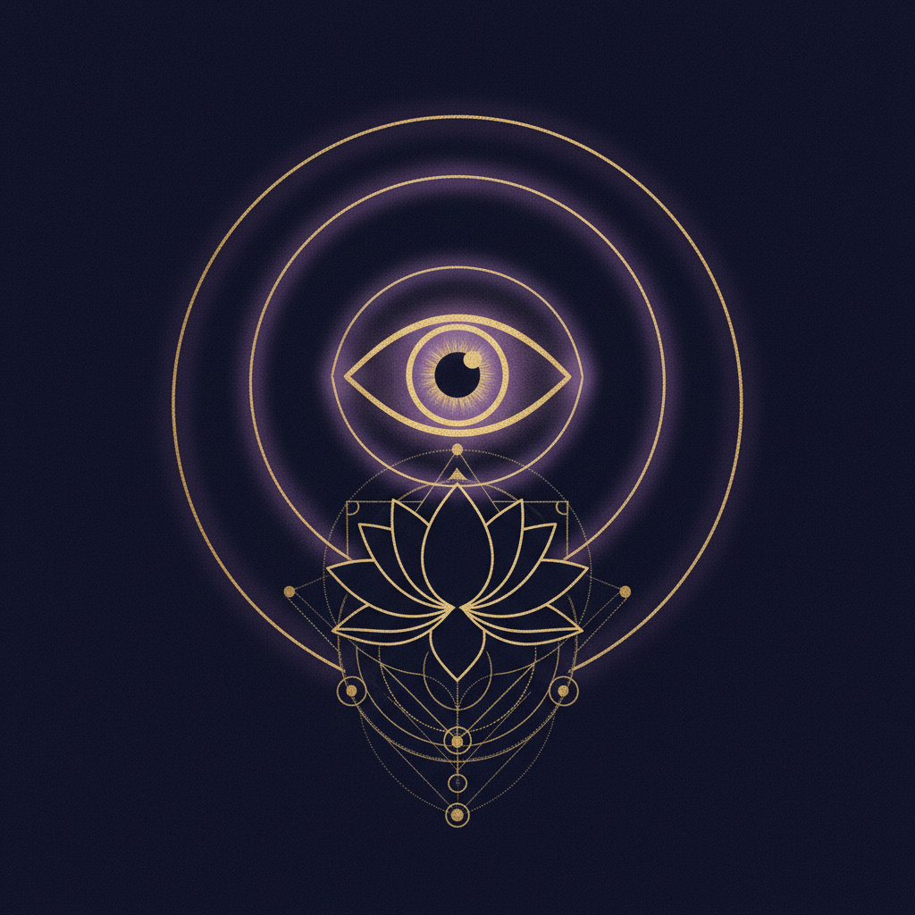 感情線と運命線が輝く手のひらのイメージ