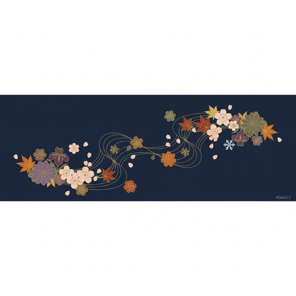 ひな人形と桃の花が並ぶ幻想的な春の祭壇