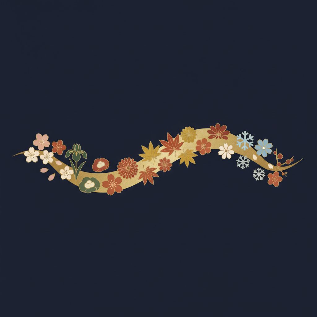 桃の花と春の光の中で微笑む女性のシルエット