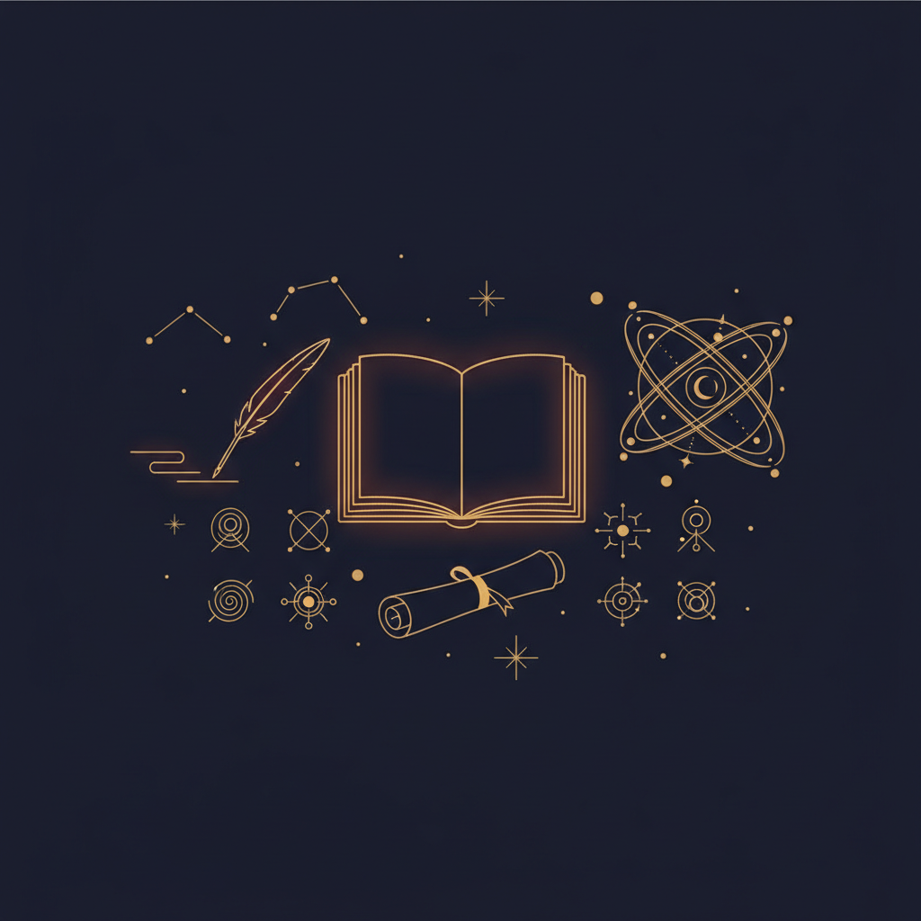 星空の下で地図を広げる人のイメージ