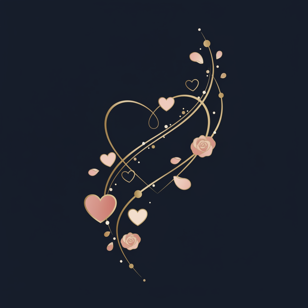 片思いの相手の星座を調べる女性がカフェで星座表を眺めているイラスト