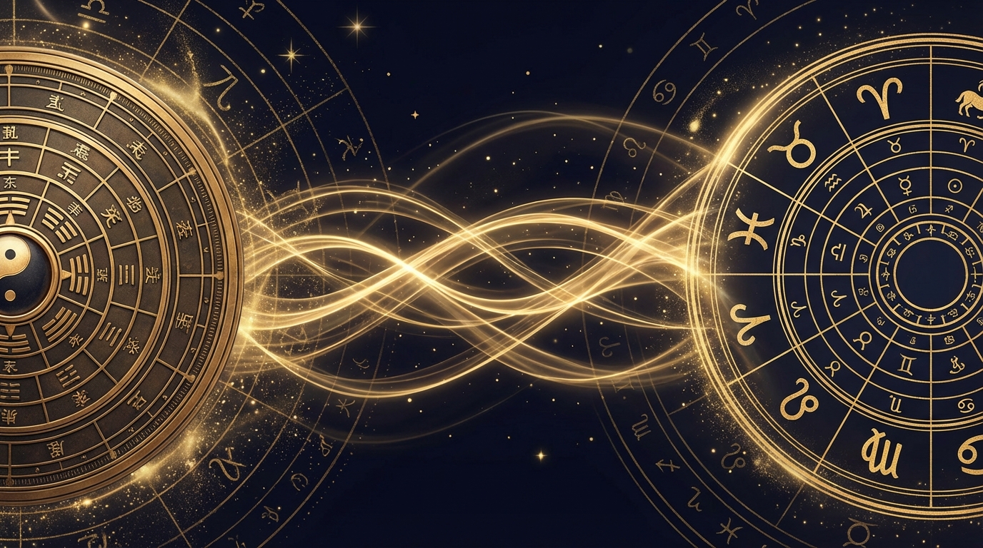 東洋の方位盤と西洋のホロスコープの対比