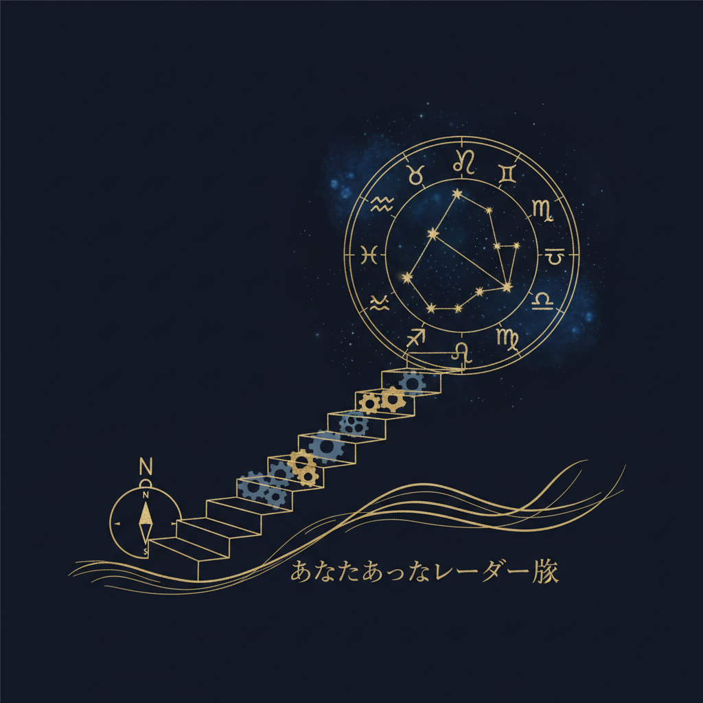 成長する木と星空を組み合わせたイメージ