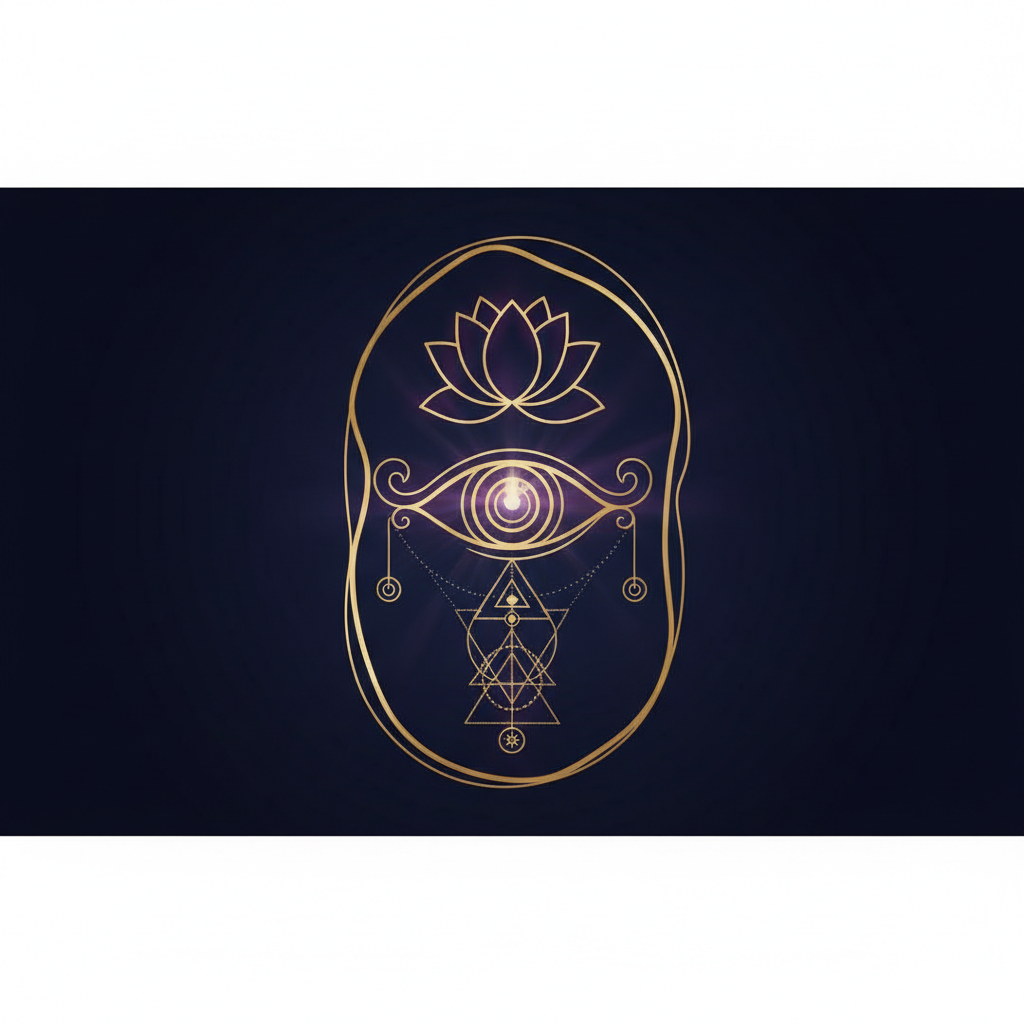 瞑想と宇宙のつながりをイメージした静かな夜空の風景