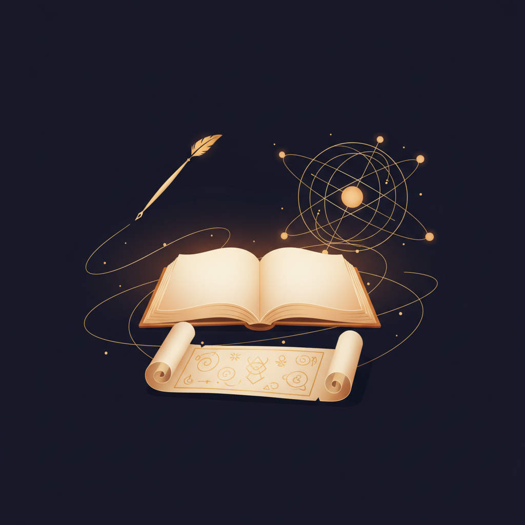 散らかったデスクと行き違いを示す矢印のイラスト