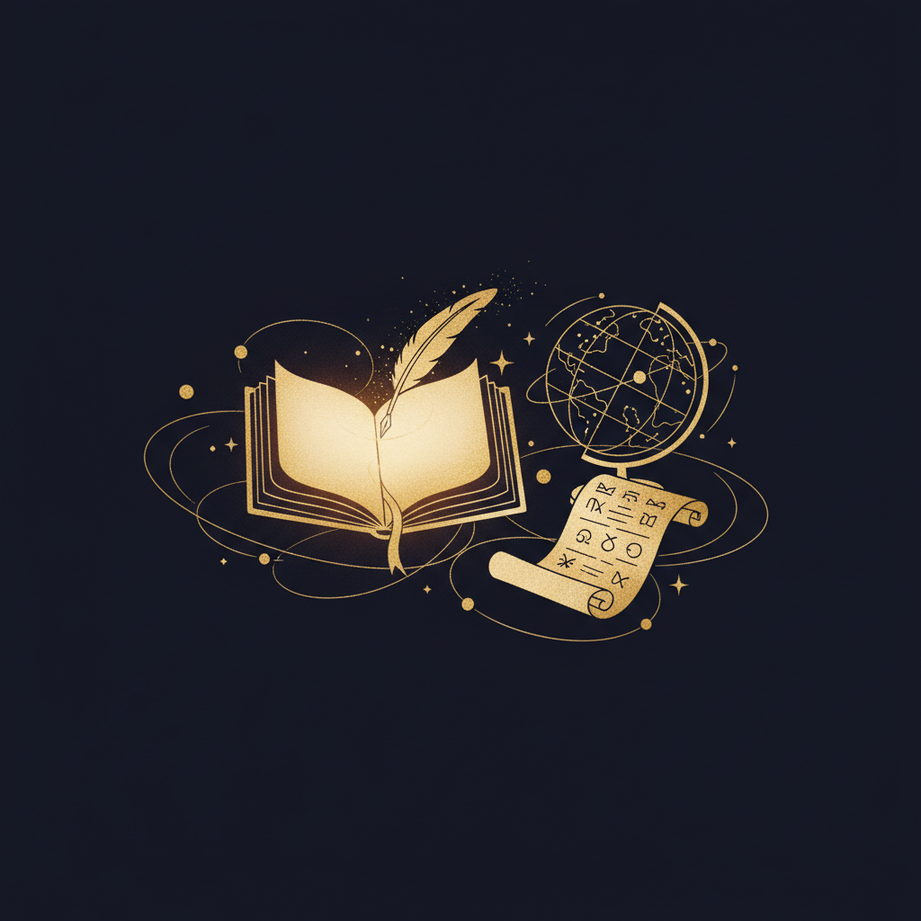 2026年カレンダーと惑星のシンボルが描かれたイラスト