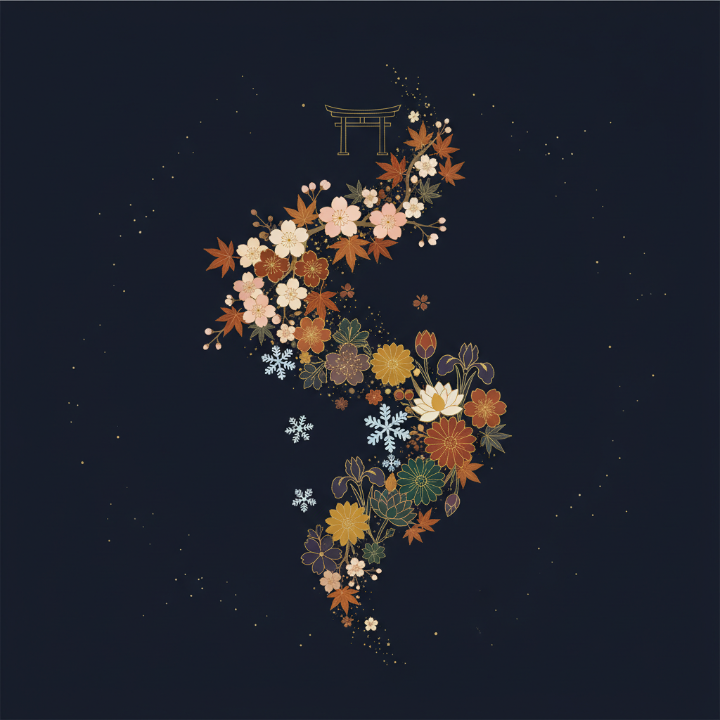 お盆の灯籠が川に流される幻想的な夜の風景