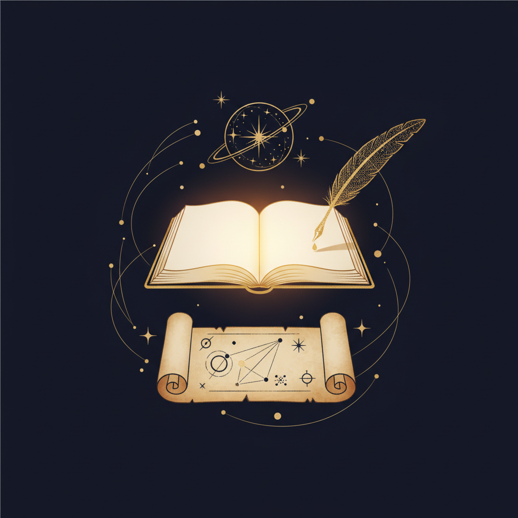 5種類のメジャーアスペクトを色分けした円形チャートの図解