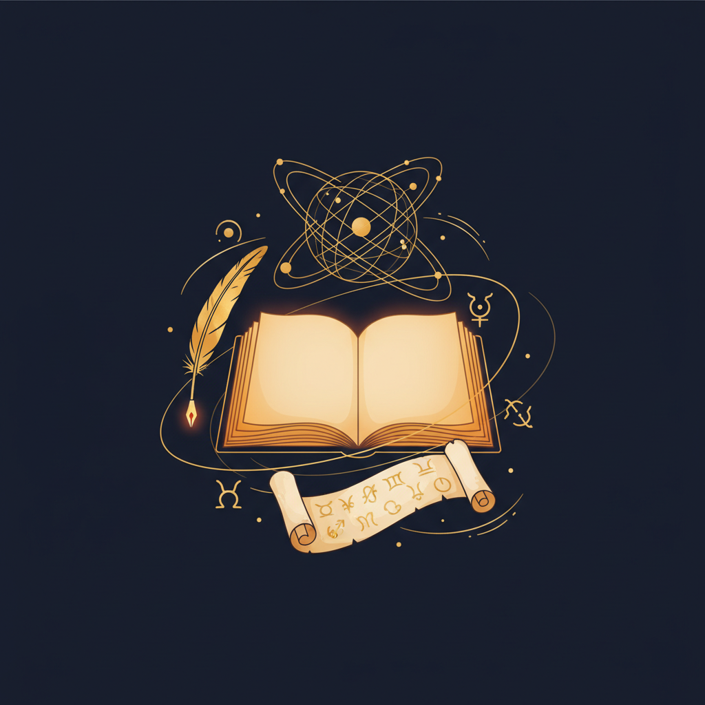 星空の下で静かに佇む人のシルエットと、光り輝くアスペクトラインのイメージ