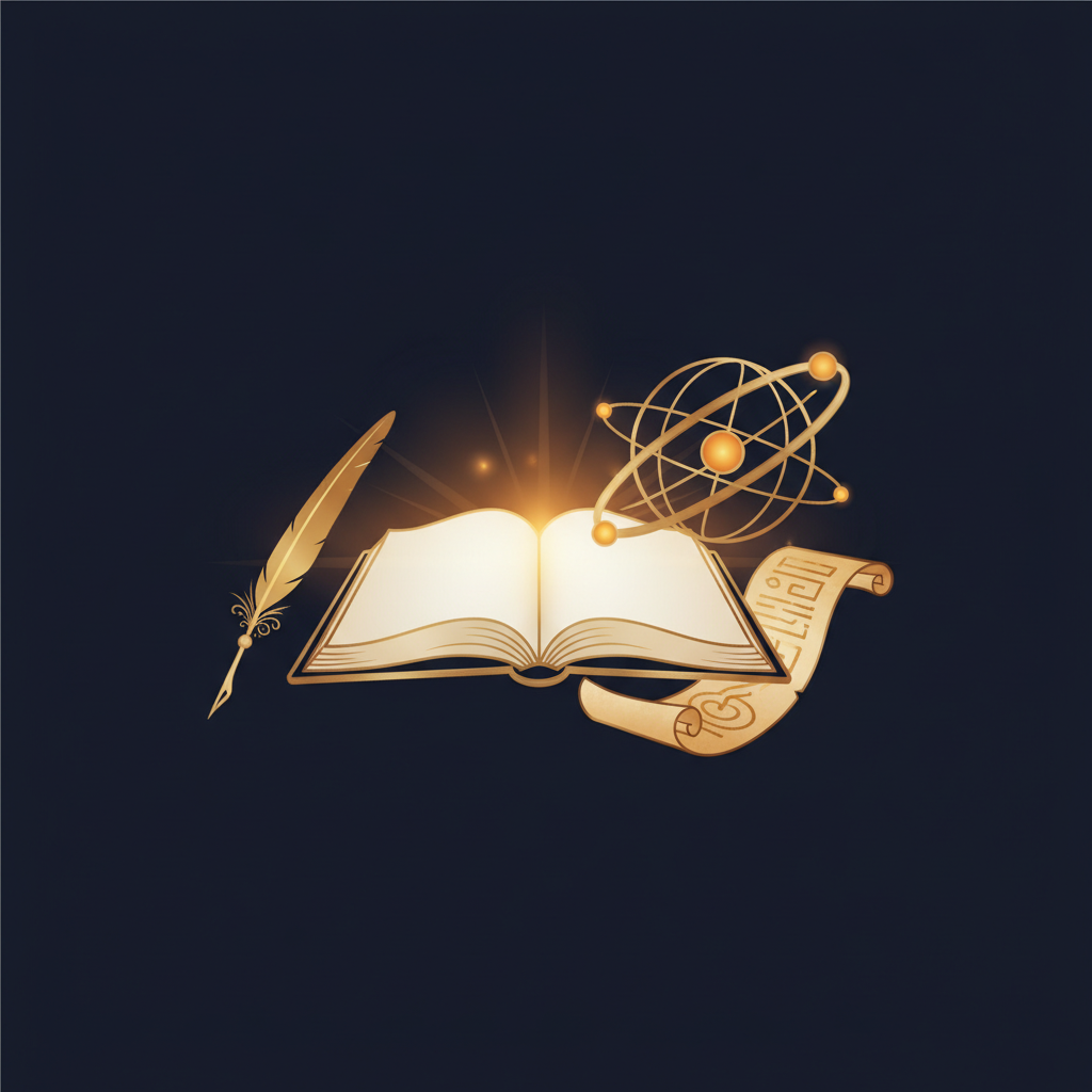 星空の下で未来を見つめる人のシルエットイラスト