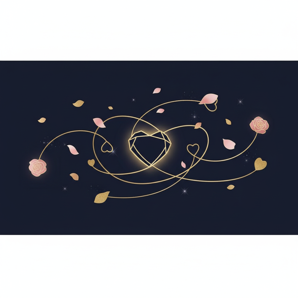 復縁の前兆を感じる女性のシルエットと星空