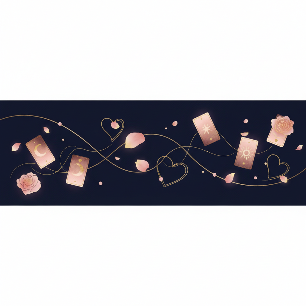 復縁の前兆をタロットで読む｜元カレとの未来がわかるカード5選のイメージイラスト