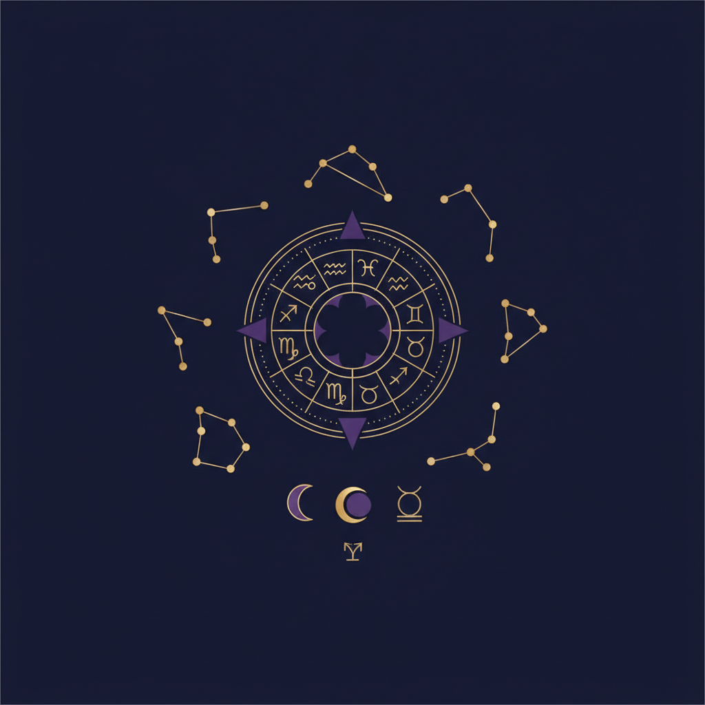 6月11日の星座を表す双子座のシンボルと星空のイメージ