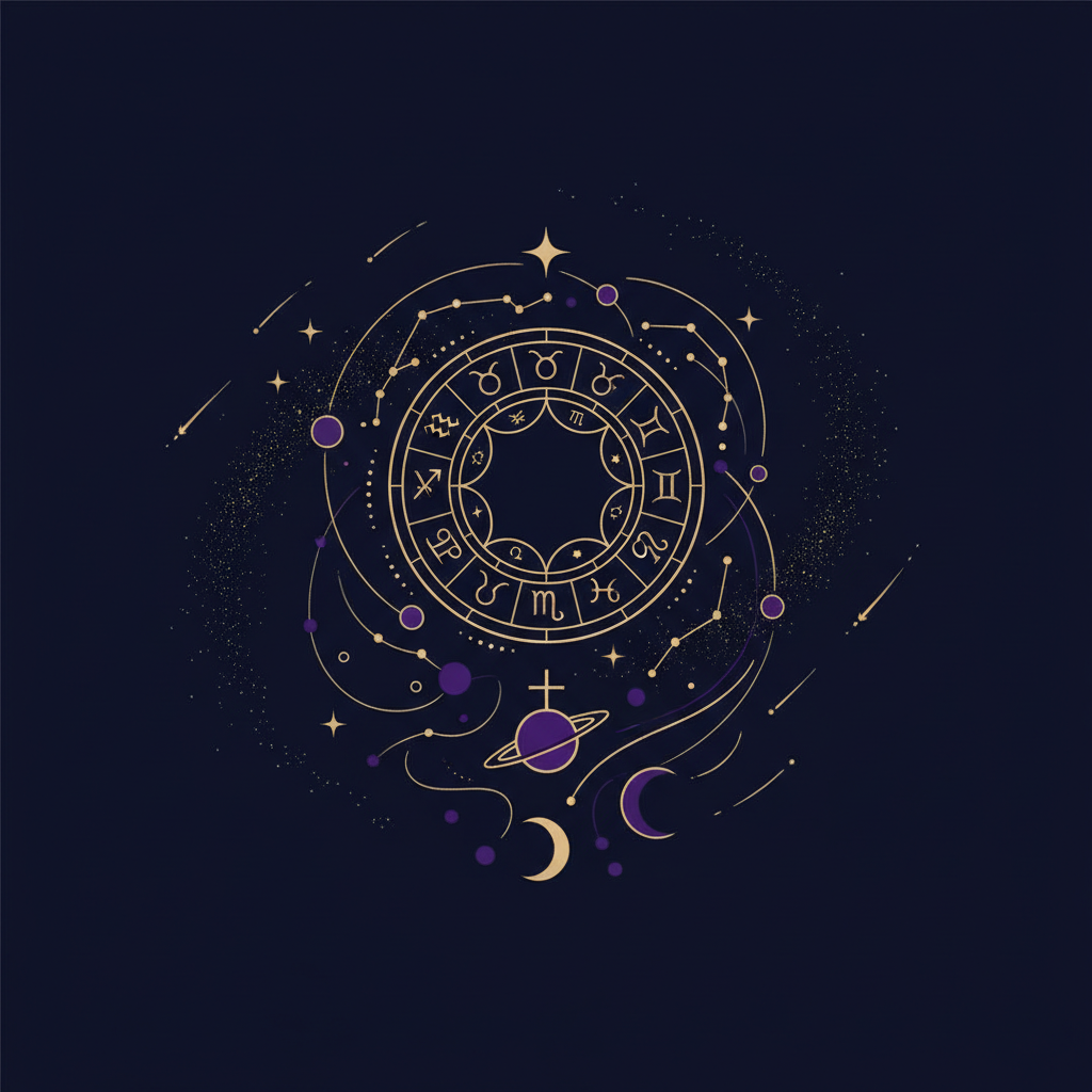 星座の力を日常に活かすためのヒントをイメージした光のイラスト