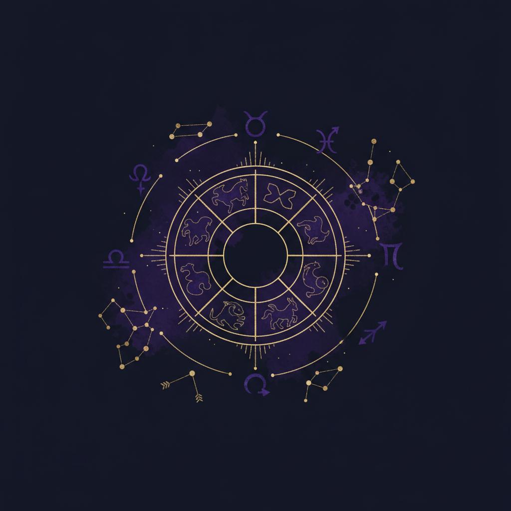 双子座の特徴を表す本と羽ペンのイラスト