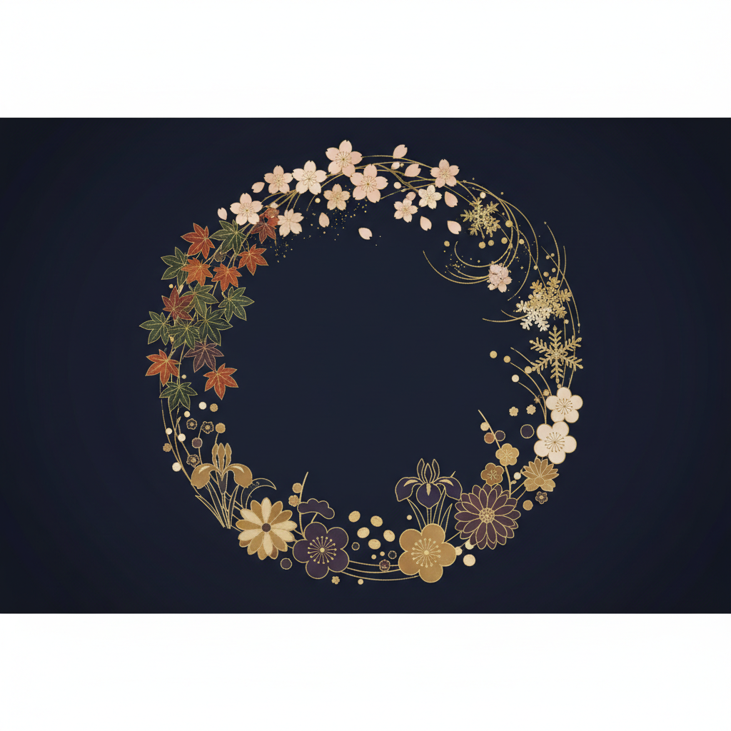 節分の豆まきと古代の暦・占いのイメージ