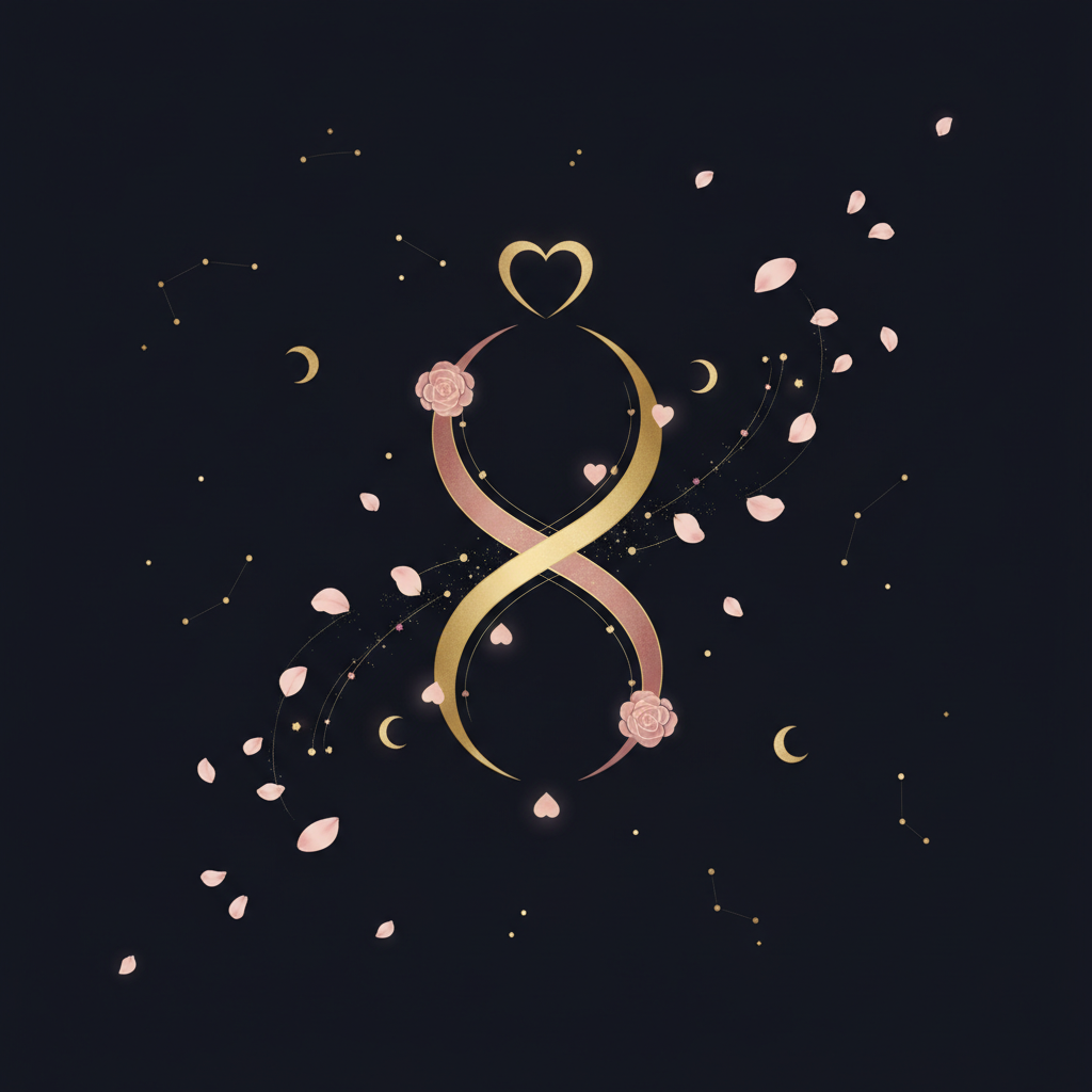 満月の夜と出会いを象徴するロマンチックなイメージ