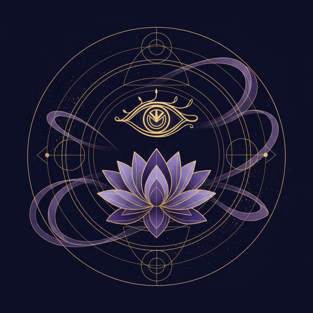 12星座と守護動物の対応表、円形の星座図の周りに各動物のシルエットが並んでいる