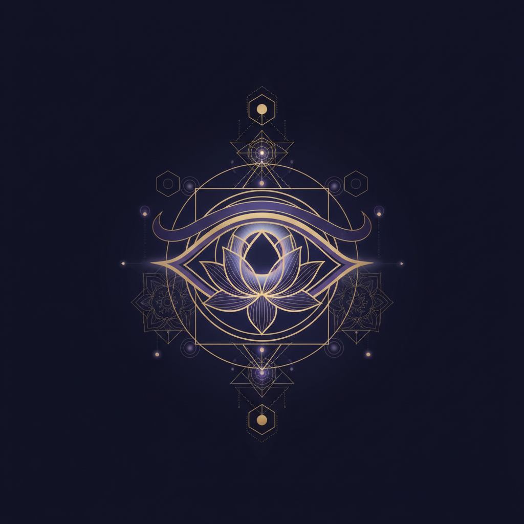 螺旋状に上昇していく光の粒子で表現された覚醒の段階イメージ