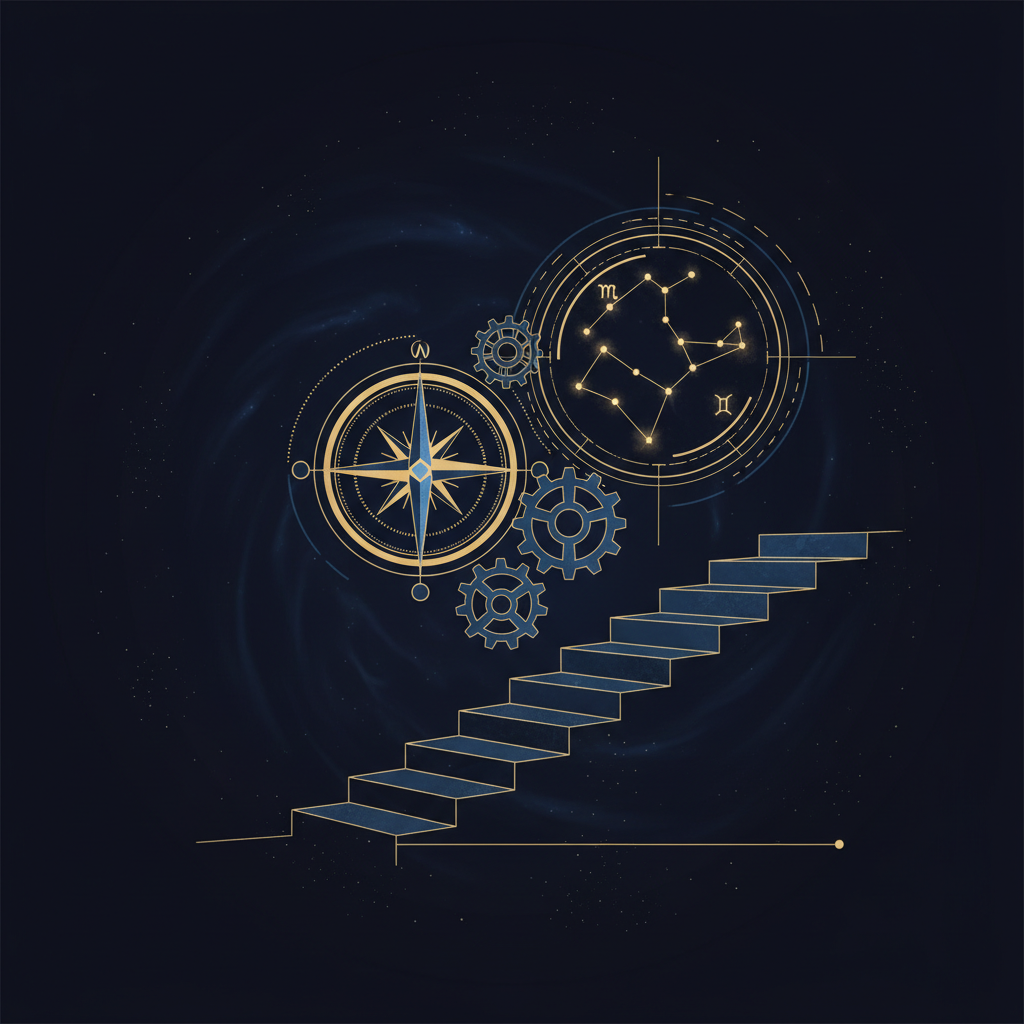 起業・独立の運勢を占星術で読む｜成功しやすい星回りとはのイメージイラスト