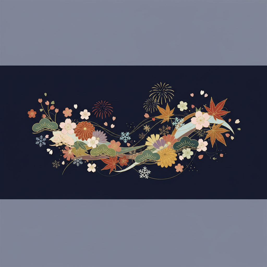 夏祭りでの出会い運｜花火大会で運命の人と出会う星座は？のイメージイラスト