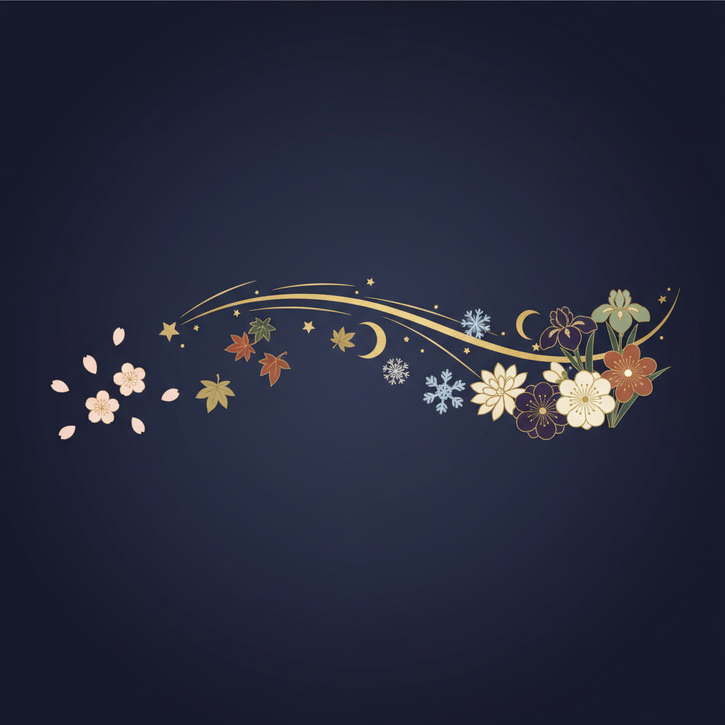 七夕の夜空に輝く星と天の川のイメージ