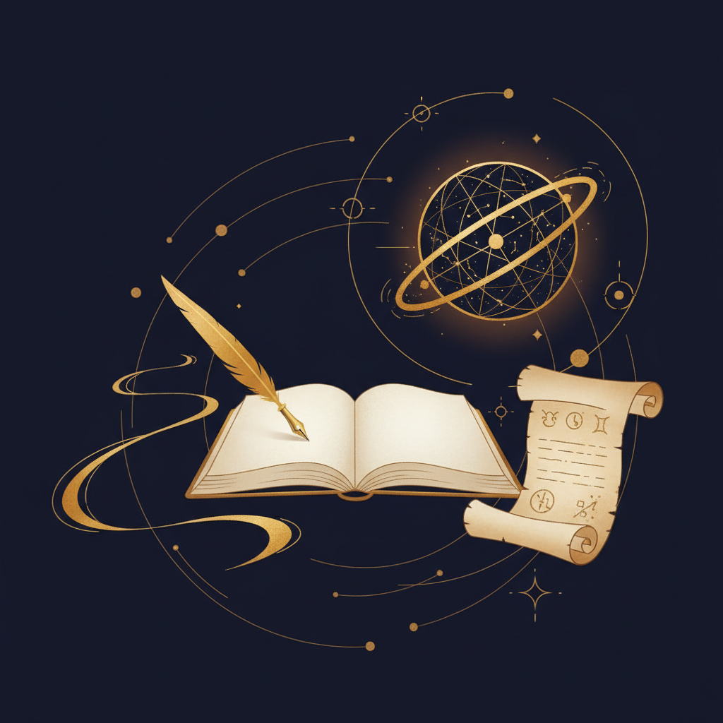 4つのスートのコートカードが扇形に広がるイメージ