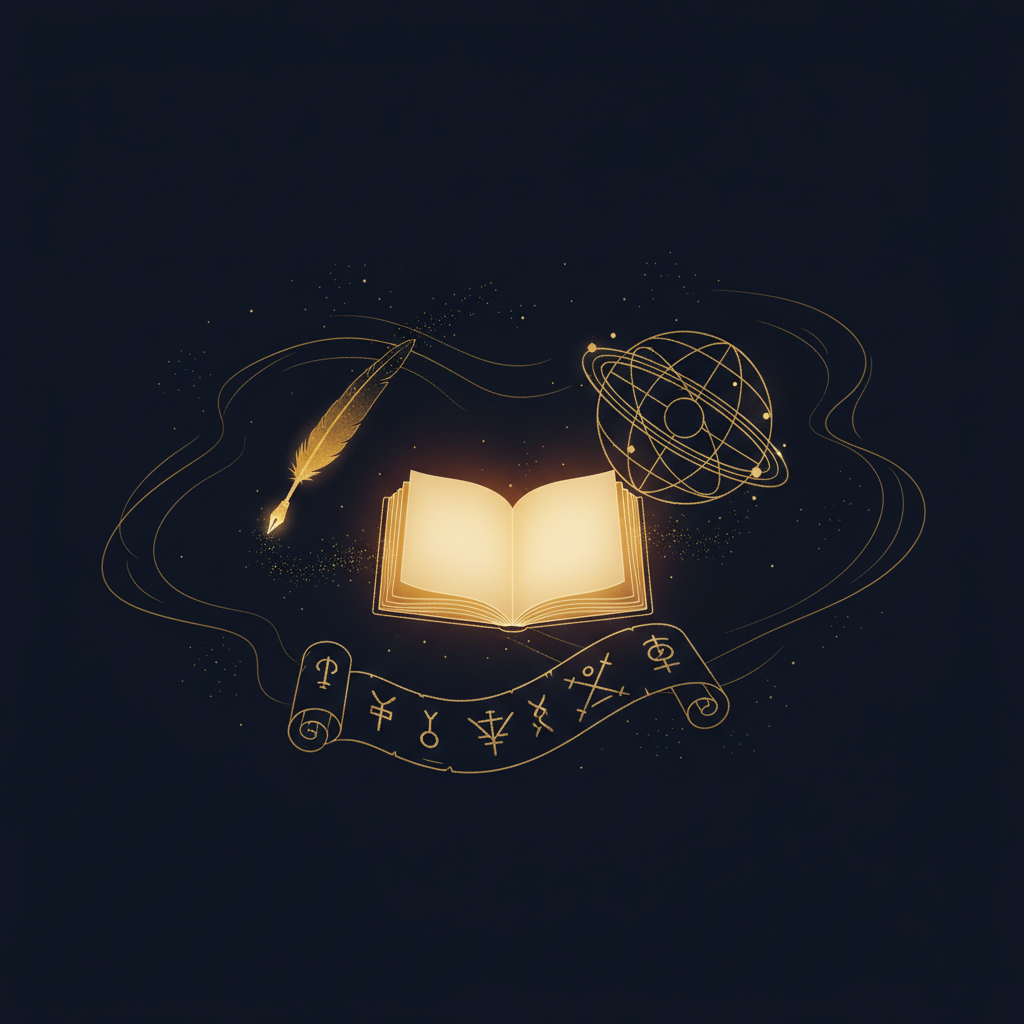 タロットカードと月明かりのやわらかな光