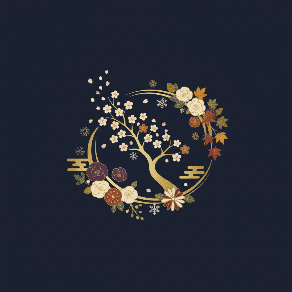 冬至の神秘的な夜空とキャンドルの光