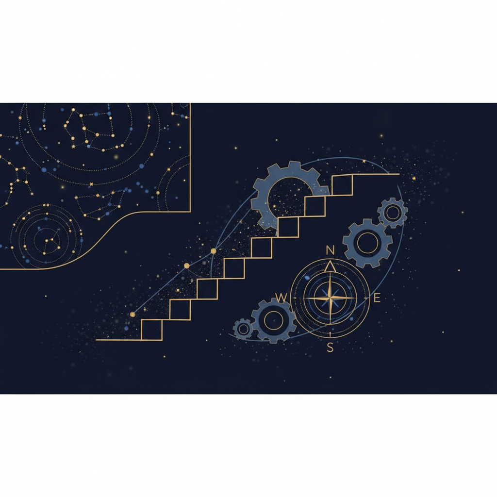 火と地の星座のエネルギーイメージ