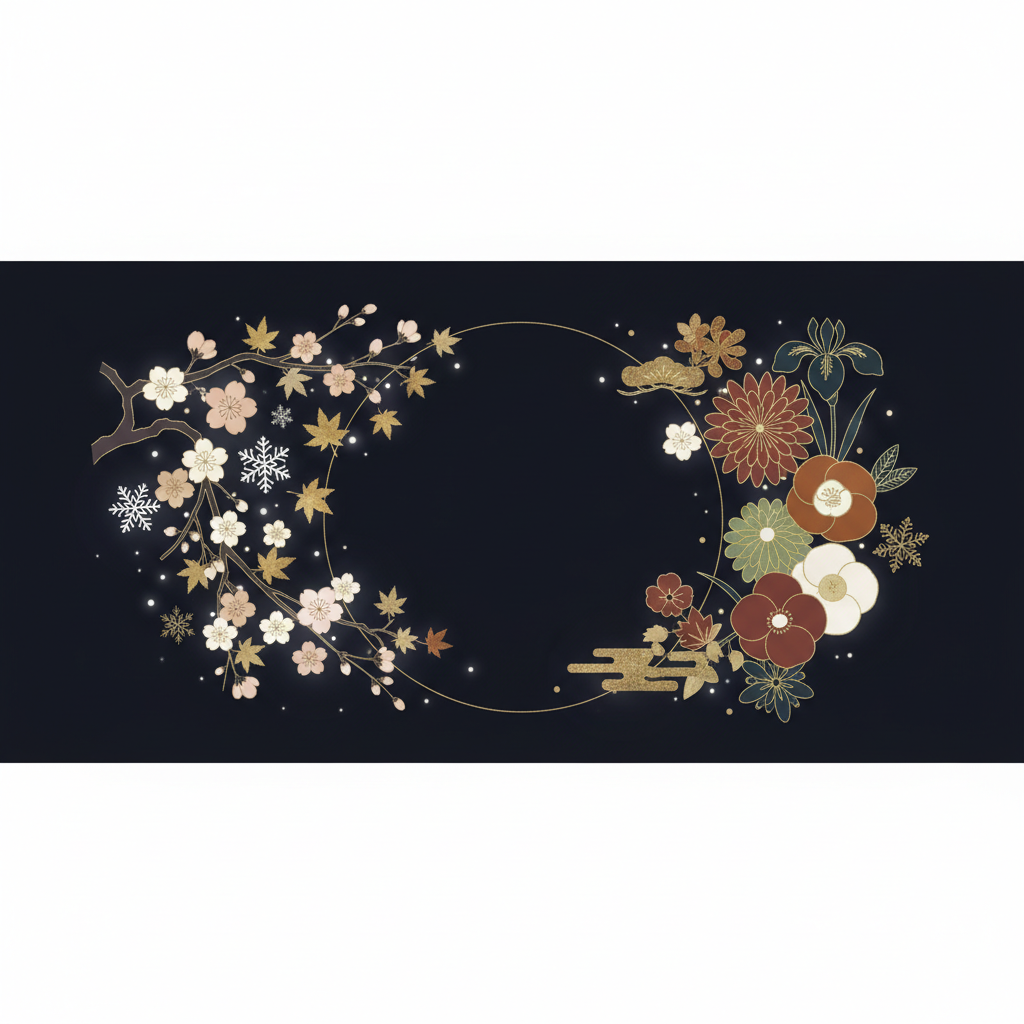 星空の下でタロットカードを広げる幻想的な風景