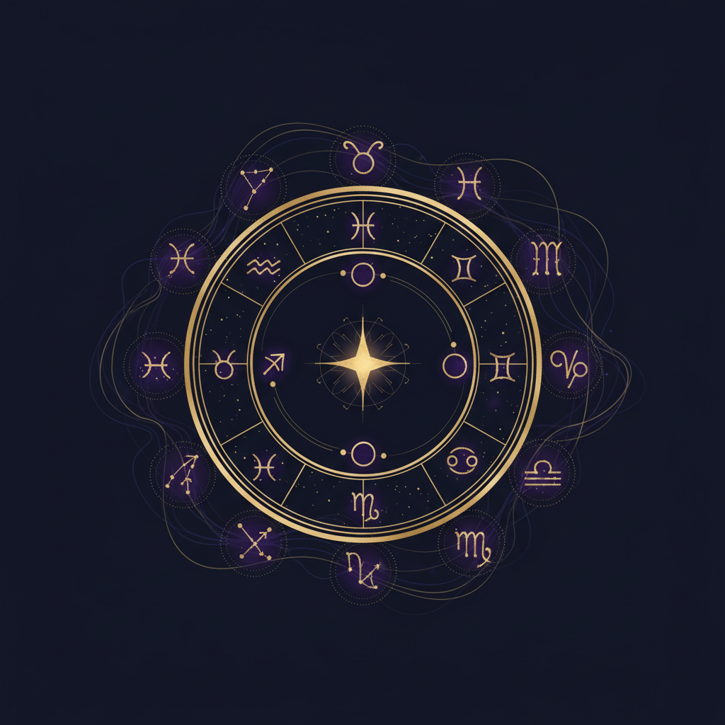 星座と感情表現の関係を表すイメージ