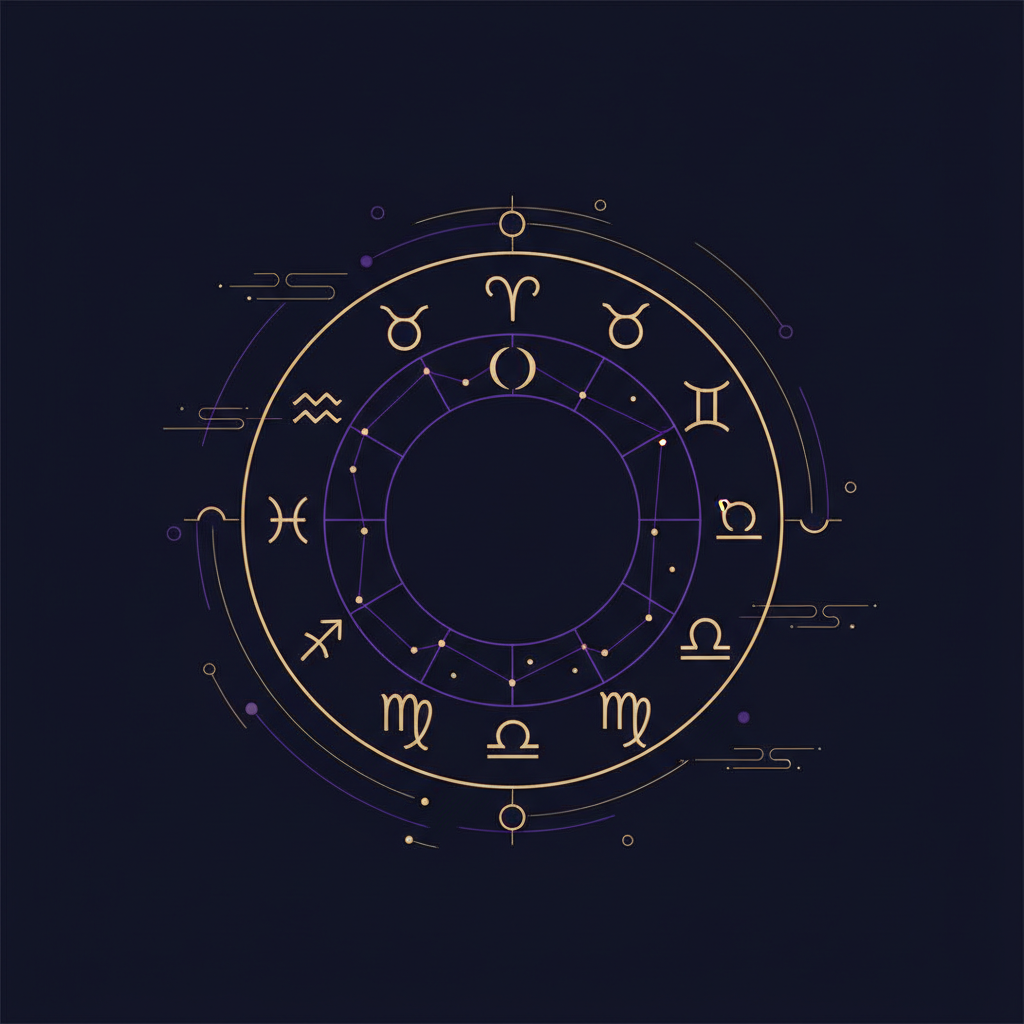 カレンダーと星のモチーフで趣味を始める吉日を表すイメージ