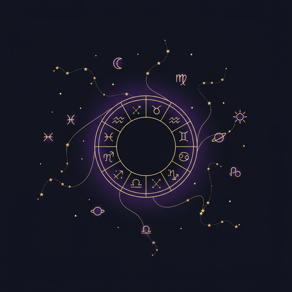 星座と趣味の出会いをテーマにした温かみのある総まとめイメージ