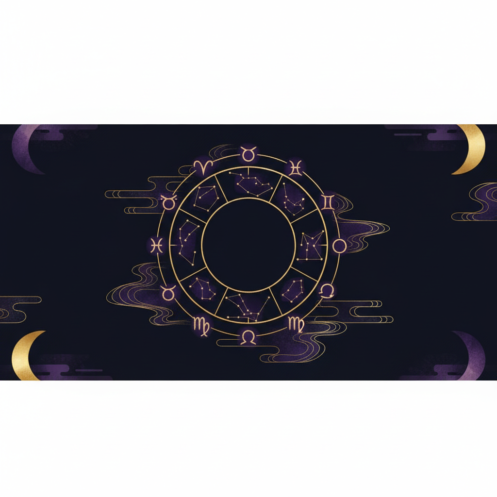 四季と星座のカラーエネルギーを表す美しい自然の風景