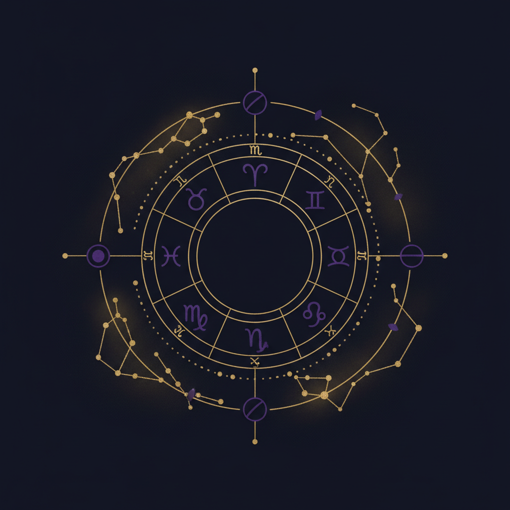 星座別ラッキーカラー完全ガイド｜運気を上げる色の選び方のイメージイラスト